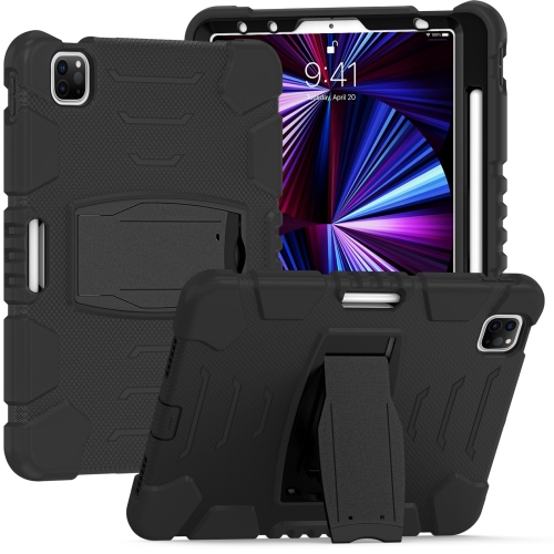 3-Layer Protection Screen Frame + PC + Silicone Shockproof Combination Tablet Case with Holder For iPad Pro 11 2021 / 2020 / 2018(Black+Black)
3-Layer Protection Screen Frame + PC + Silicone Shockproof Combination Tablet Case with Holder For iPad Pro 11 2021 / 2020 / 2018(Black+Black)