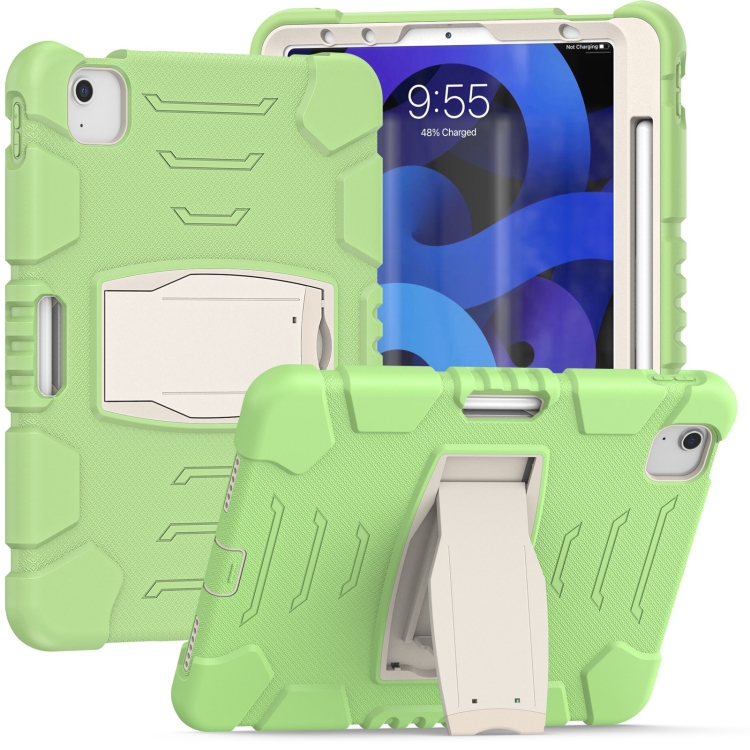 3-Layer PC + Silicone Shockproof Tablet Case with Holder For iPad Air 2020 10.9(Matcha Green)
3-Layer PC + Silicone Shockproof Tablet Case with Holder For iPad Air 2020 10.9(Matcha Green)