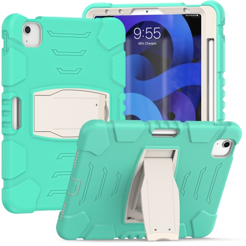 3-Layer PC + Silicone Shockproof Tablet Case with Holder For iPad Air 2020 10.9(Mint Green)
3-Layer PC + Silicone Shockproof Tablet Case with Holder For iPad Air 2020 10.9(Mint Green)