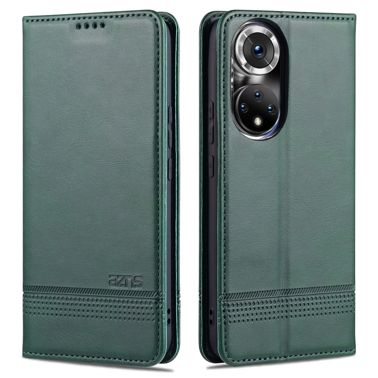 For Honor 50 Pro AZNS Magnetic Calf Texture Horizontal Flip Leather Case with Card Slots & Holder & Wallet(Dark Green)
For Honor 50 Pro AZNS Magnetic Calf Texture Horizontal Flip Leather Case with Card Slots & Holder & Wallet(Dark Green)