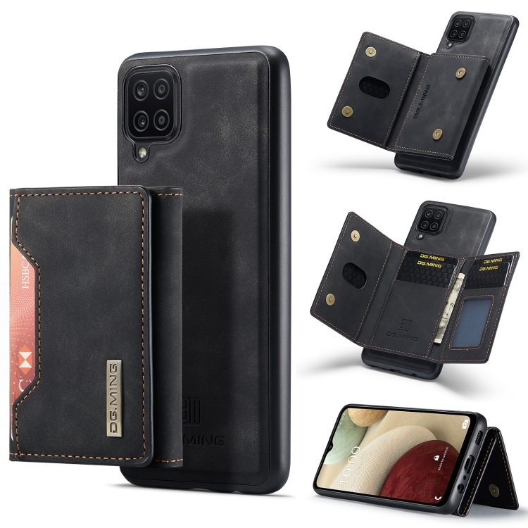 For Samsung Galaxy A12 5G DG.MING M2 Series 3-Fold Multi Card Bag + Magnetic Back Cover Shockproof Case with Wallet & Holder Function(Black)
For Samsung Galaxy A12 5G DG.MING M2 Series 3-Fold Multi Card Bag + Magnetic Back Cover Shockproof Case with Wallet & Holder Function(Black)