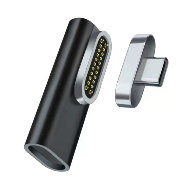 100W USB-C / Type-C Female to 20 Pin Magnetic USB-C / Type-C Male Elbow Adapter (Black)
100W USB-C / Type-C Female to 20 Pin Magnetic USB-C / Type-C Male Elbow Adapter (Black)
