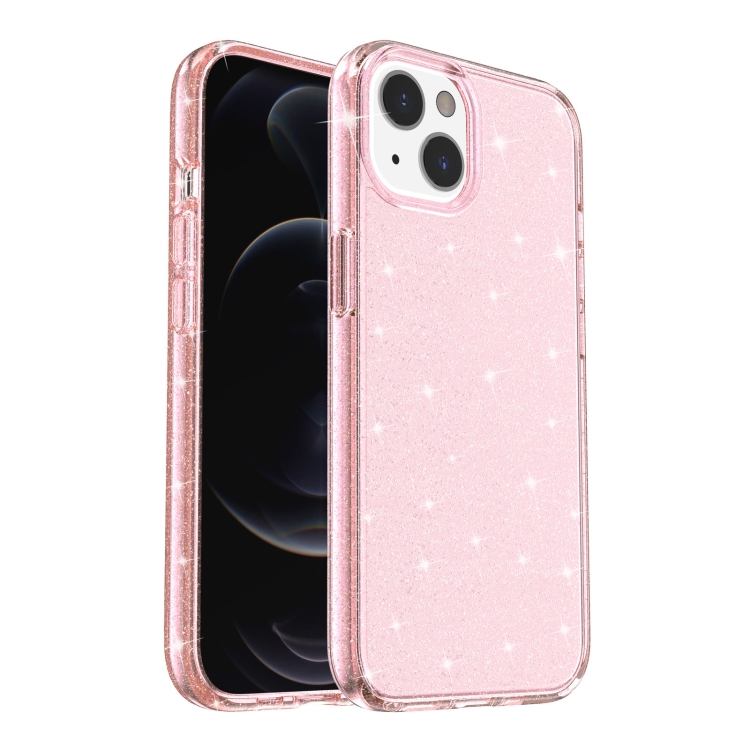 For iPhone 13 Shockproof Terminator Style Glitter Powder Protective Case(Pink)
For iPhone 13 Shockproof Terminator Style Glitter Powder Protective Case(Pink)