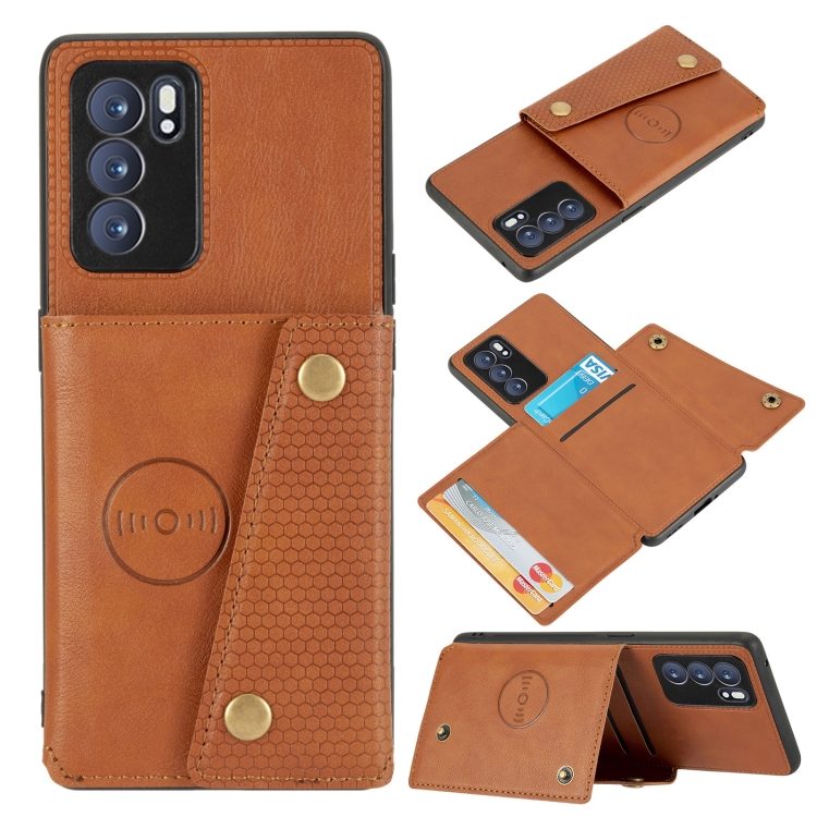 For OPPO Reno6 Pro 5G Double Buckle PU + TPU Shockproof Magnetic Protective Case with Card Slot & Holder(Light Brown)
For OPPO Reno6 Pro 5G Double Buckle PU + TPU Shockproof Magnetic Protective Case with Card Slot & Holder(Light Brown)