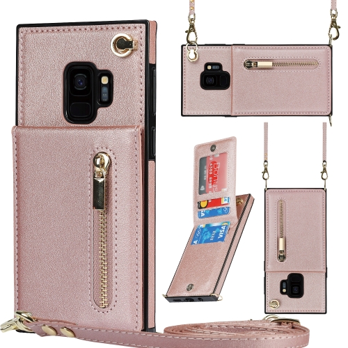 For Samsung Galaxy S9 Cross-body Zipper Square TPU+PU Back Cover Case with Holder & Card Slots & Wallet & Strap(Rose Gold)
For Samsung Galaxy S9 Cross-body Zipper Square TPU+PU Back Cover Case with Holder & Card Slots & Wallet & Strap(Rose Gold)