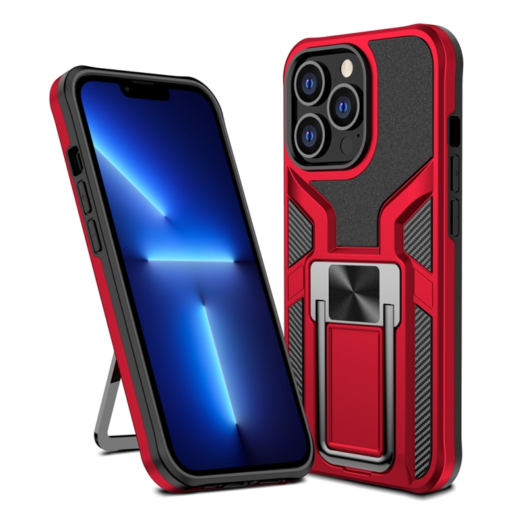 Armor 2 in 1 PC + TPU Magnetic Shockproof Case with Foldable Holder For iPhone 13 Pro Max(Red)
Armor 2 in 1 PC + TPU Magnetic Shockproof Case with Foldable Holder For iPhone 13 Pro Max(Red)