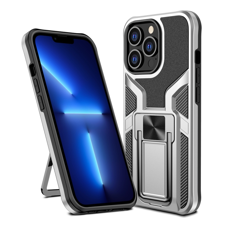 Armor 2 in 1 PC + TPU Magnetic Shockproof Case with Foldable Holder For iPhone 13 Pro Max(Silver)
Armor 2 in 1 PC + TPU Magnetic Shockproof Case with Foldable Holder For iPhone 13 Pro Max(Silver)
