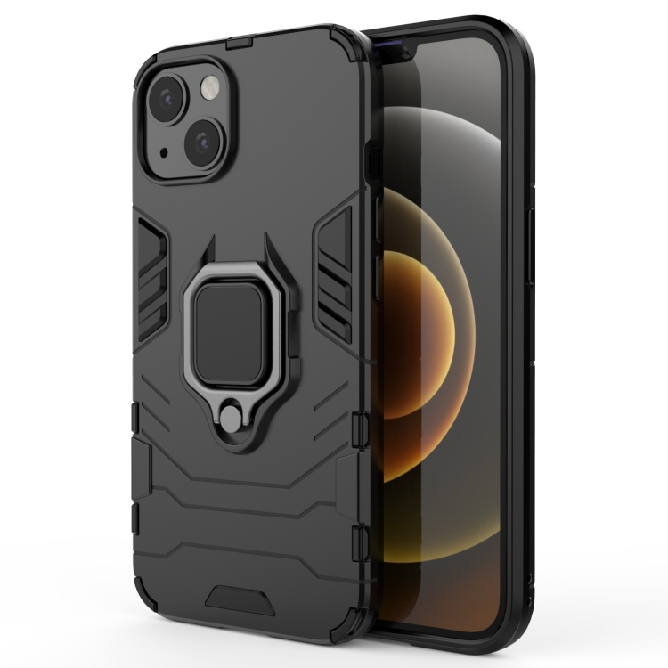 Shockproof PC + TPU Protective Case with Magnetic Ring Holder For iPhone 13(Black)
Shockproof PC + TPU Protective Case with Magnetic Ring Holder For iPhone 13(Black)