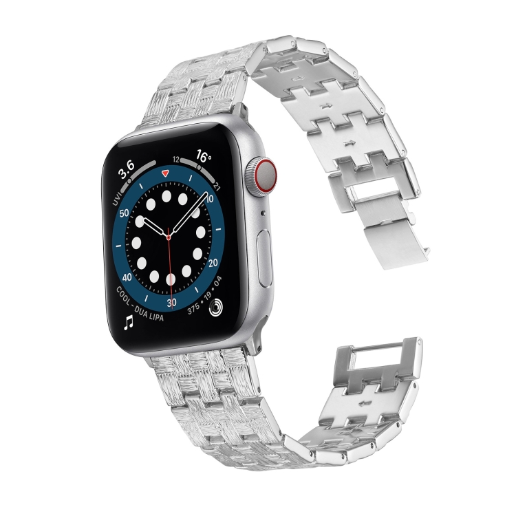 Woven Texture Stainless Steel Replacement Watchband For Apple Watch Series 7 45mm / 6 & SE & 5 & 4 44mm / 3 & 2 & 1 42mm(Silver)
Woven Texture Stainless Steel Replacement Watchband For Apple Watch Series 7 45mm / 6 & SE & 5 & 4 44mm / 3 & 2 & 1 42mm(Silver)