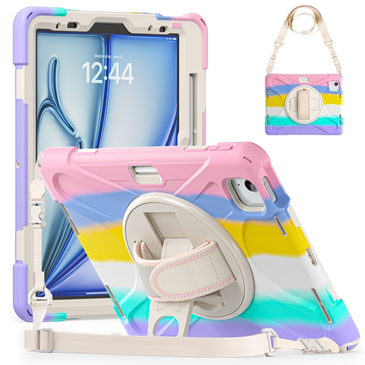 Silicone + PC Protective Tablet Case with Holder & Shoulder Strap For iPad Pro 11 2021 / 2020 / 2018(Colorful Pink)
Silicone + PC Protective Tablet Case with Holder & Shoulder Strap For iPad Pro 11 2021 / 2020 / 2018(Colorful Pink)