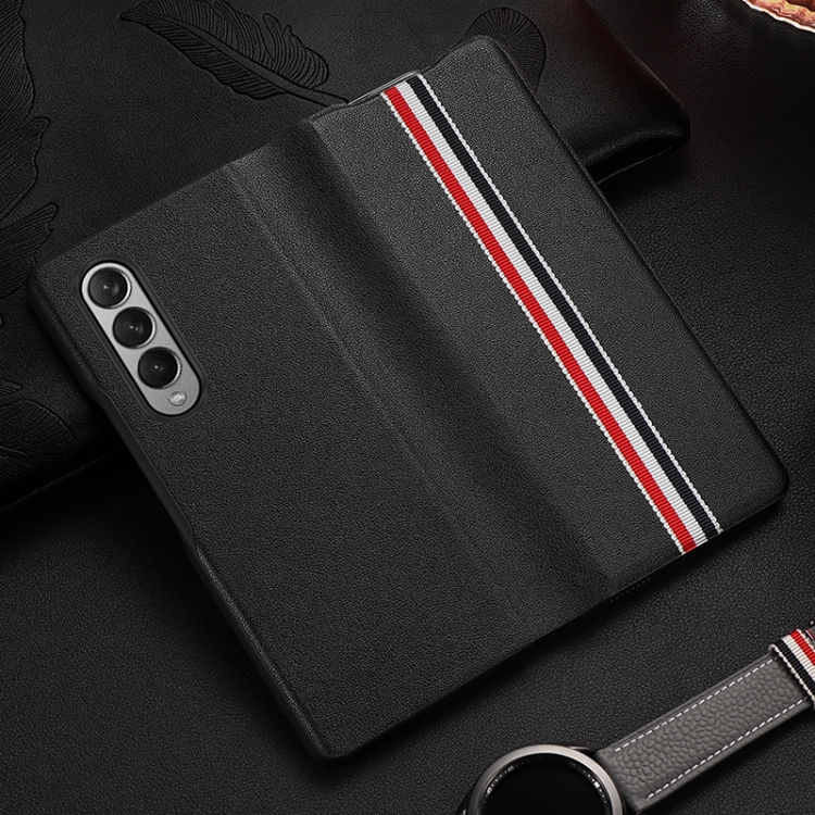 For Samsung Galaxy Z Fold3 5G Cowhide Shockproof Fold Splicing Leather Case(Black)
For Samsung Galaxy Z Fold3 5G Cowhide Shockproof Fold Splicing Leather Case(Black)