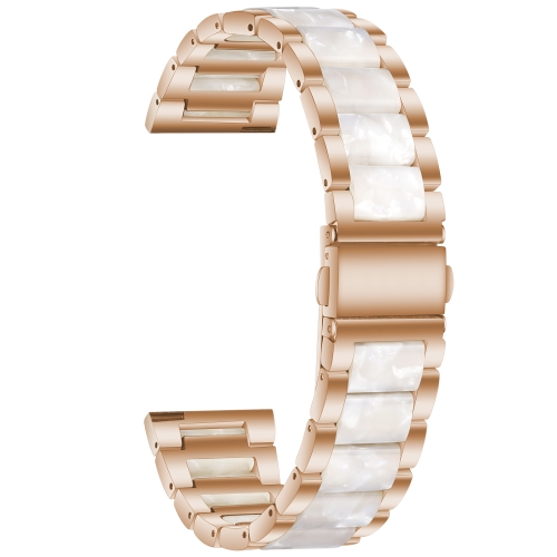 For Samsung Smart Watch 20mm Three-beads Steel + Resin Watch Band(Rose Gold White)
For Samsung Smart Watch 20mm Three-beads Steel + Resin Watch Band(Rose Gold White)