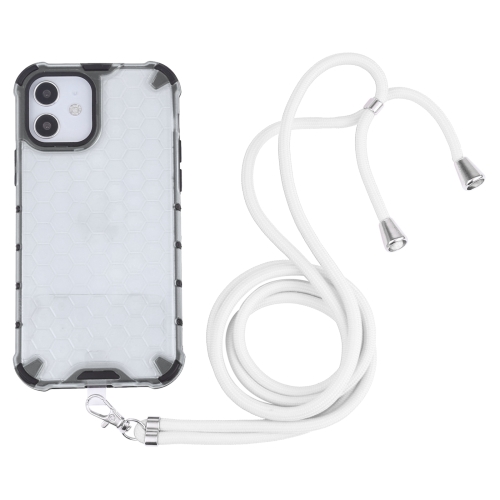 Shockproof Honeycomb PC + TPU Case with Neck Lanyard For iPhone 12 mini(White)
Shockproof Honeycomb PC + TPU Case with Neck Lanyard For iPhone 12 mini(White)