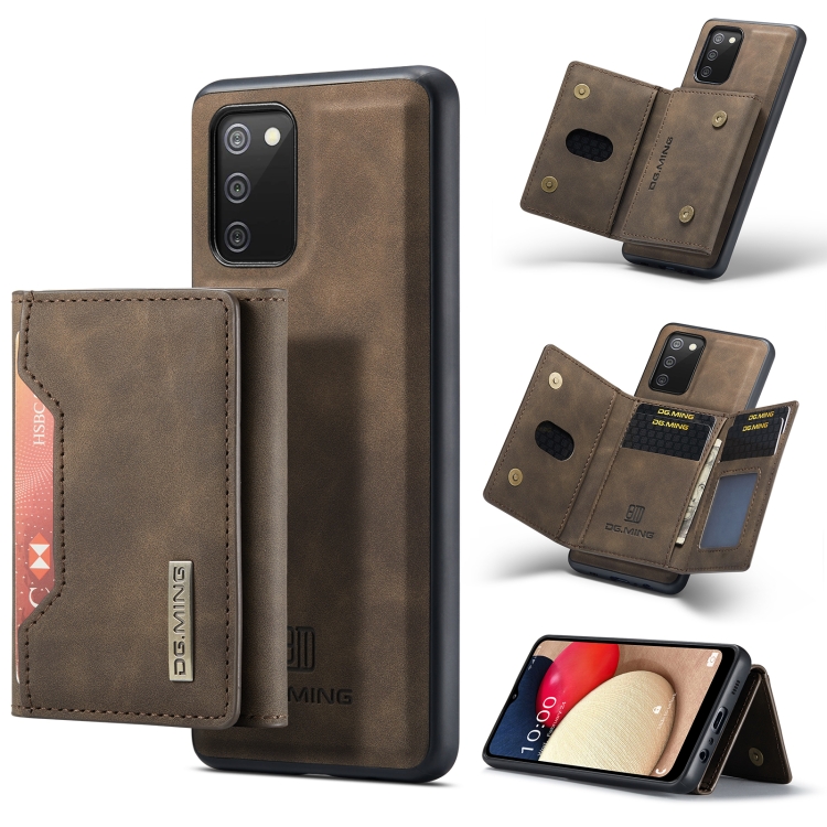 For Samsung Galaxy A02s DG.MING M2 Series 3-Fold Multi Card Bag + Magnetic Back Cover Shockproof Case with Wallet & Holder Function(Coffee)
For Samsung Galaxy A02s DG.MING M2 Series 3-Fold Multi Card Bag + Magnetic Back Cover Shockproof Case with Wallet & Holder Function(Coffee)