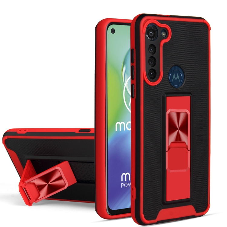 For Motorola Moto G8 Power Dual-color Skin Feel TPU + PC Magnetic Shockproof Case with Invisible Holder(Red)
For Motorola Moto G8 Power Dual-color Skin Feel TPU + PC Magnetic Shockproof Case with Invisible Holder(Red)