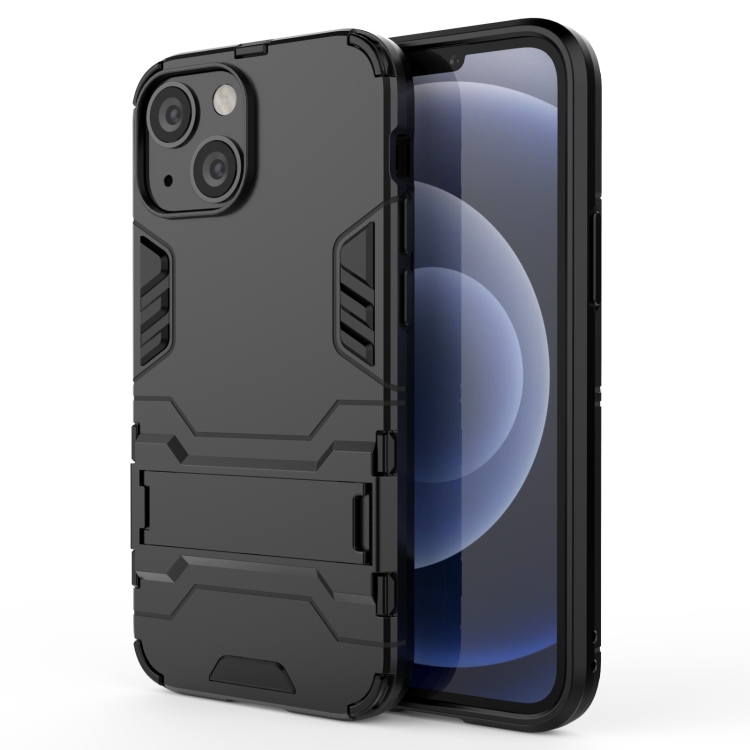 PC + TPU Shockproof Protective Case with Invisible Holder For iPhone 13 mini(Black)
PC + TPU Shockproof Protective Case with Invisible Holder For iPhone 13 mini(Black)
