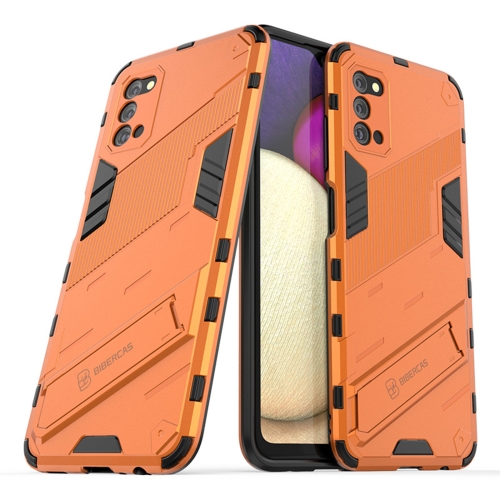For Samsung Galaxy A03s EU Version Punk Armor 2 in 1 PC + TPU Shockproof Case with Invisible Holder(Orange)
For Samsung Galaxy A03s EU Version Punk Armor 2 in 1 PC + TPU Shockproof Case with Invisible Holder(Orange)