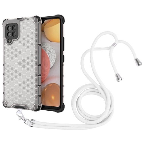 For Samsung Galaxy A42 5G Shockproof Honeycomb PC + TPU Case with Neck Lanyard(White)
For Samsung Galaxy A42 5G Shockproof Honeycomb PC + TPU Case with Neck Lanyard(White)