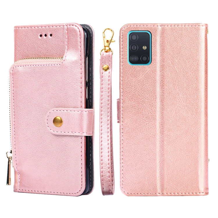 For Samsung Galaxy A51 4G Zipper Bag PU + TPU Horizontal Flip Leather Case with Holder & Card Slot & Wallet & Lanyard(Rose Gold)
For Samsung Galaxy A51 4G Zipper Bag PU + TPU Horizontal Flip Leather Case with Holder & Card Slot & Wallet & Lanyard(Rose Gold)