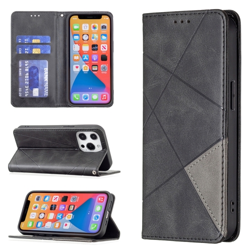 Rhombus Texture Horizontal Flip Magnetic Leather Case with Holder & Card Slots For iPhone 13 Pro(Black)
Rhombus Texture Horizontal Flip Magnetic Leather Case with Holder & Card Slots For iPhone 13 Pro(Black)
