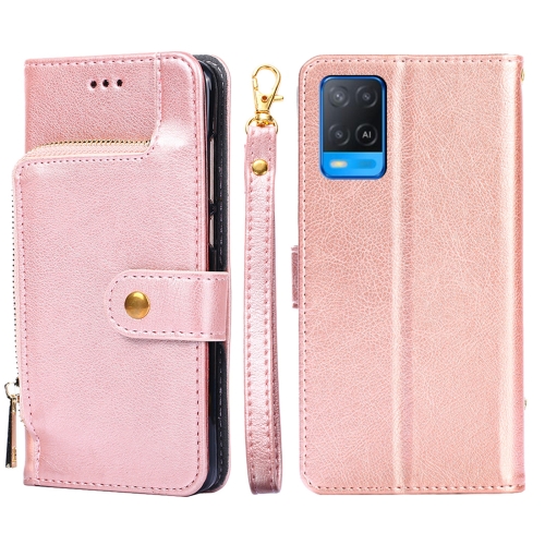 For OPPO A54 Zipper Bag PU + TPU Horizontal Flip Leather Case with Holder & Card Slot & Wallet & Lanyard(Rose Gold)
For OPPO A54 Zipper Bag PU + TPU Horizontal Flip Leather Case with Holder & Card Slot & Wallet & Lanyard(Rose Gold)