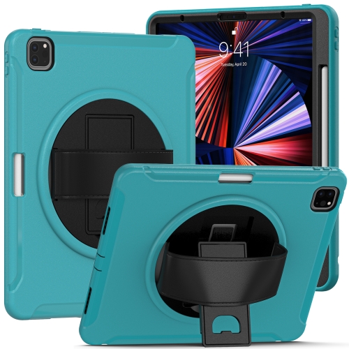 360 Degree Rotation PC + TPU Protective Tablet Case with Holder & Hand-strap For iPad Pro 12.9 2021(Blue)
360 Degree Rotation PC + TPU Protective Tablet Case with Holder & Hand-strap For iPad Pro 12.9 2021(Blue)