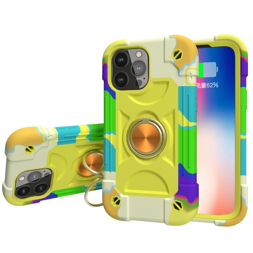 Shockproof Silicone + PC Protective Case with Dual-Ring Holder For iPhone 13 Pro Max(Colorful Yellow Green)
Shockproof Silicone + PC Protective Case with Dual-Ring Holder For iPhone 13 Pro Max(Colorful Yellow Green)