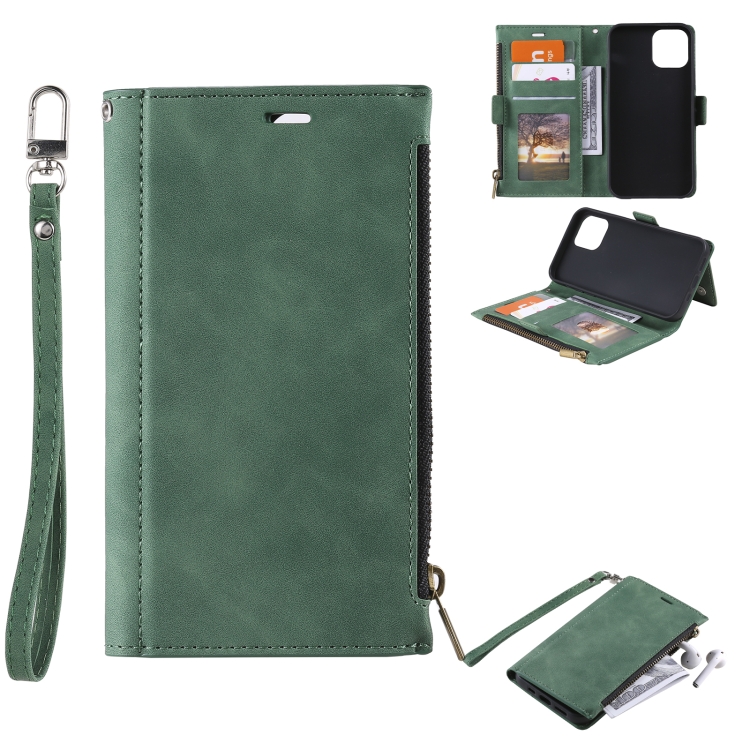 Side Zipper Back Card Horizontal Flip PU Leather Case with Card Slots & Wallet & Photo Frame & Lanyard For iPhone 13(Green)
Side Zipper Back Card Horizontal Flip PU Leather Case with Card Slots & Wallet & Photo Frame & Lanyard For iPhone 13(Green)