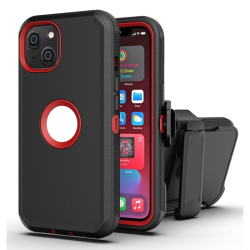 Robot Shockproof Silicone + PC Protective Case with Back Clip Holder For iPhone 13 mini(Black Red)
Robot Shockproof Silicone + PC Protective Case with Back Clip Holder For iPhone 13 mini(Black Red)