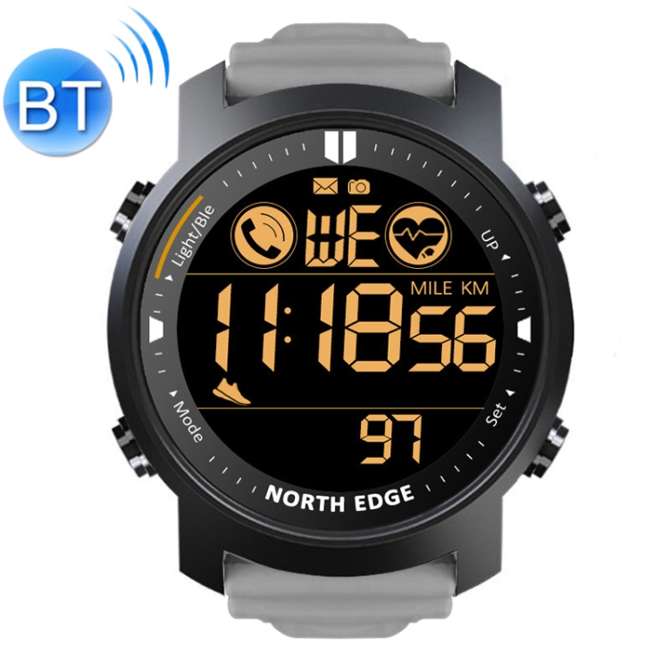 NORTH EDGE LAKER Bluetooth Waterproof Smart Sports Watch, Support Alarm Clock & Pedometer & Heart Rate Monitoring(Black)
NORTH EDGE LAKER Bluetooth Waterproof Smart Sports Watch, Support Alarm Clock & Pedometer & Heart Rate Monitoring(Black)