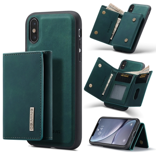 DG.MING M1 Series 3-Fold Multi Card Wallet + Magnetic Back Cover Shockproof Case with Holder Function For iPhone XS(Green)
DG.MING M1 Series 3-Fold Multi Card Wallet + Magnetic Back Cover Shockproof Case with Holder Function For iPhone XS(Green)