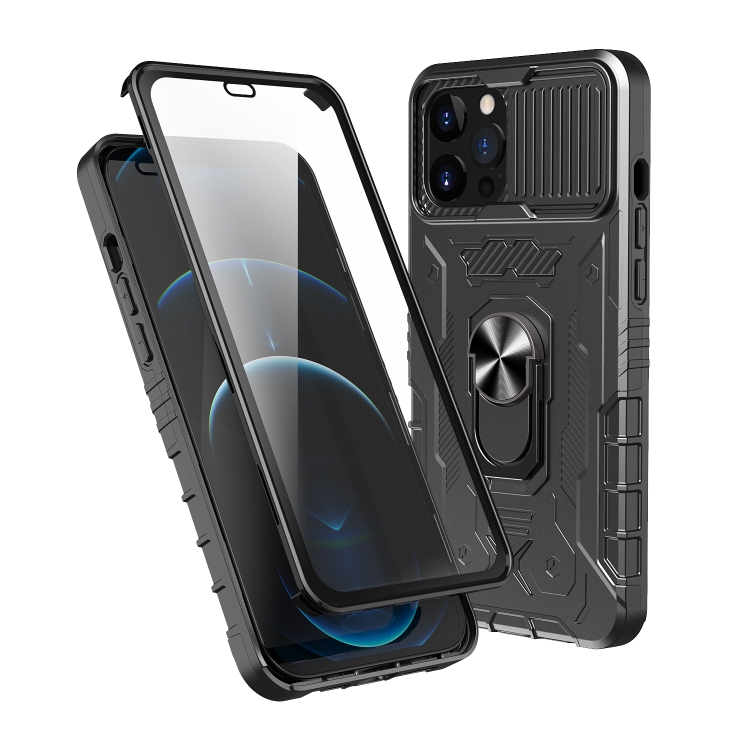 All-inclusive PC TPU Tempered Glass Film Integral Shockproof Case For iPhone 13 Pro Max(Black)
All-inclusive PC TPU Tempered Glass Film Integral Shockproof Case For iPhone 13 Pro Max(Black)