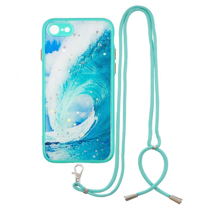 Colored Drawing Starry Sky Epoxy TPU Shockproof Case with Neck Lanyard For iPhone SE 2022 / SE 2020 / 8 / 7(Waves)
Colored Drawing Starry Sky Epoxy TPU Shockproof Case with Neck Lanyard For iPhone SE 2022 / SE 2020 / 8 / 7(Waves)