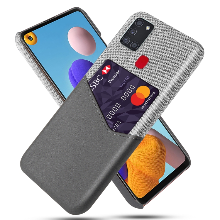 For Samsung Galaxy A21s Cloth Texture PC + PU Leather Back Cover Shockproof Case with Card Slot(Grey)
For Samsung Galaxy A21s Cloth Texture PC + PU Leather Back Cover Shockproof Case with Card Slot(Grey)
