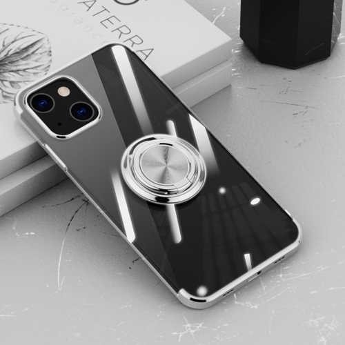 Electroplating Silicone Shockproof Case with Ring Holder For iPhone 13 Pro Max(Silver)
Electroplating Silicone Shockproof Case with Ring Holder For iPhone 13 Pro Max(Silver)