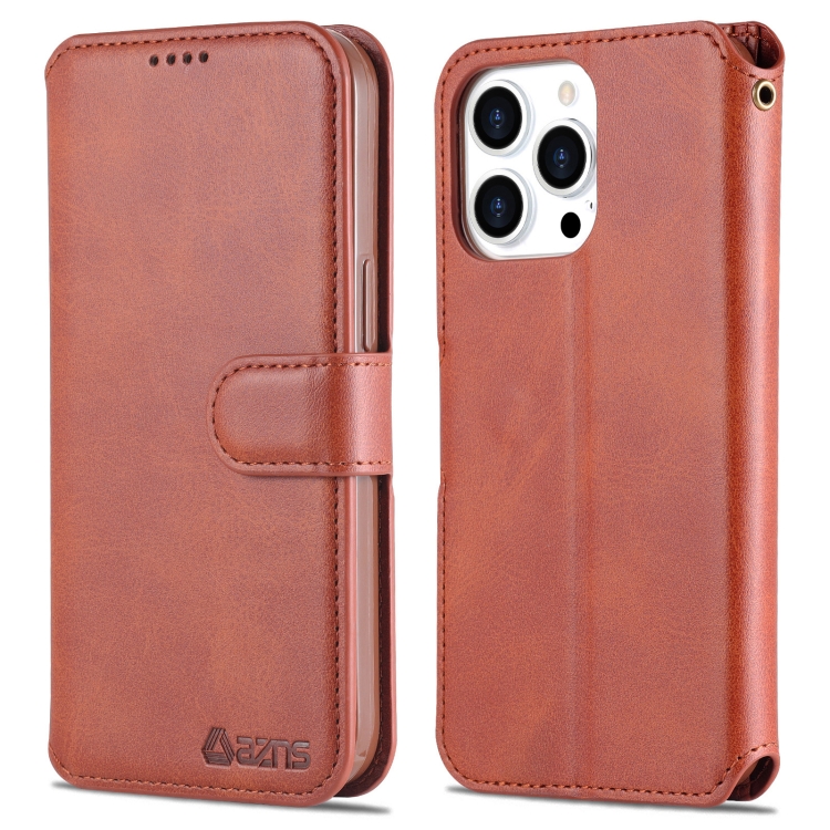 AZNS Calf Texture Horizontal Flip Leather Case with Holder & Card Slots & Wallet & Photo Frame For iPhone 13 Pro Max(Brown)
AZNS Calf Texture Horizontal Flip Leather Case with Holder & Card Slots & Wallet & Photo Frame For iPhone 13 Pro Max(Brown)