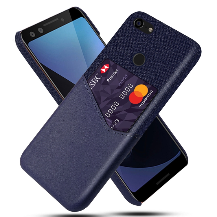 For Google Pixel 3 XL Cloth Texture PC + PU Leather Back Cover Shockproof Case with Card Slot(Blue)
For Google Pixel 3 XL Cloth Texture PC + PU Leather Back Cover Shockproof Case with Card Slot(Blue)