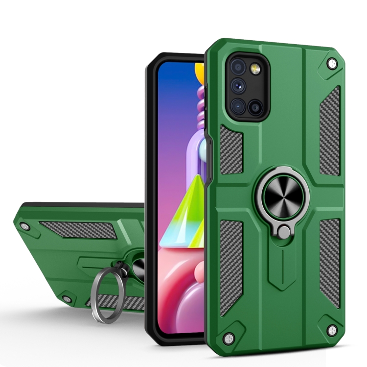For Samsung Galaxy A03s (166.6mm) Carbon Fiber Pattern PC + TPU Protective Case with Ring Holder(Green)
For Samsung Galaxy A03s (166.6mm) Carbon Fiber Pattern PC + TPU Protective Case with Ring Holder(Green)