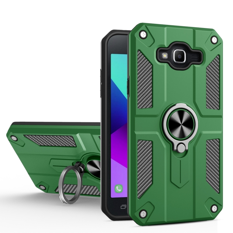 For Samsung Galaxy J2 Prime Carbon Fiber Pattern PC + TPU Protective Case with Ring Holder(Green)
For Samsung Galaxy J2 Prime Carbon Fiber Pattern PC + TPU Protective Case with Ring Holder(Green)