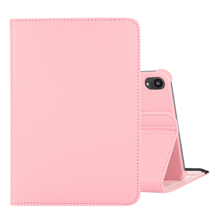 360 Degree Rotation Litchi Texture Flip Leather Tablet Case with Holder For iPad mini 6(Pink)
360 Degree Rotation Litchi Texture Flip Leather Tablet Case with Holder For iPad mini 6(Pink)