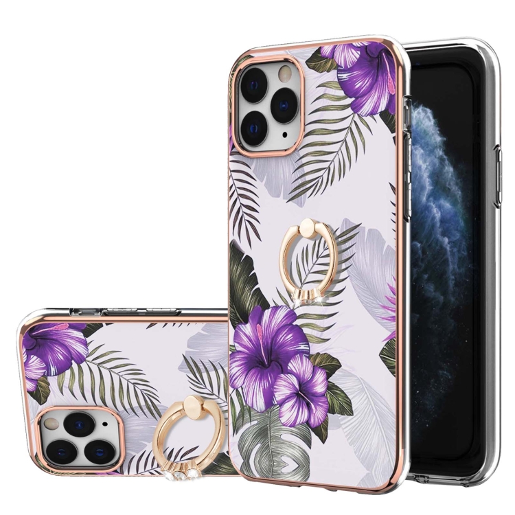 Electroplating Pattern IMD TPU Shockproof Case with Rhinestone Ring Holder For iPhone 11 Pro Max(Purple Flower)
Electroplating Pattern IMD TPU Shockproof Case with Rhinestone Ring Holder For iPhone 11 Pro Max(Purple Flower)