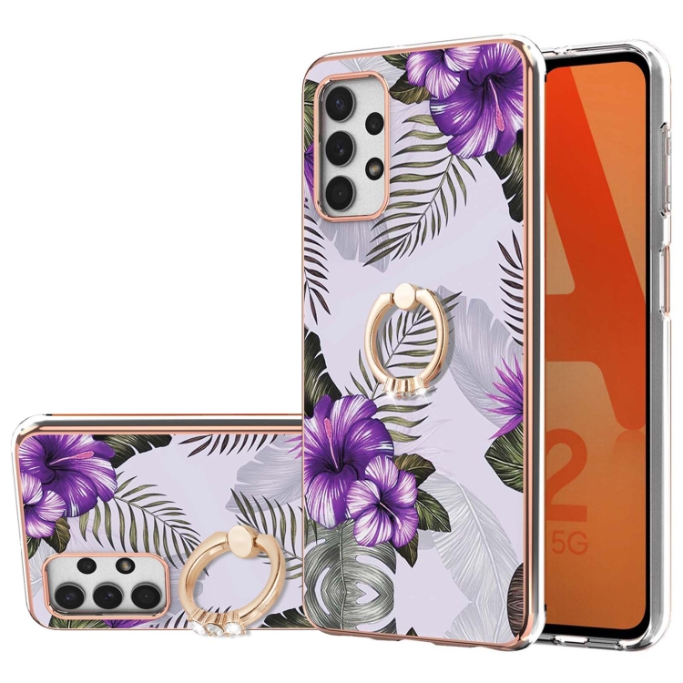 For Samsung Galaxy A32 5G Electroplating Pattern IMD TPU Shockproof Case with Rhinestone Ring Holder(Purple Flower)
For Samsung Galaxy A32 5G Electroplating Pattern IMD TPU Shockproof Case with Rhinestone Ring Holder(Purple Flower)
