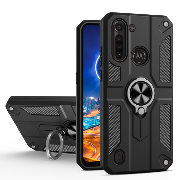 For Motorola Moto G8 Power Lite Carbon Fiber Pattern PC + TPU Protective Case with Ring Holder(Black)
For Motorola Moto G8 Power Lite Carbon Fiber Pattern PC + TPU Protective Case with Ring Holder(Black)