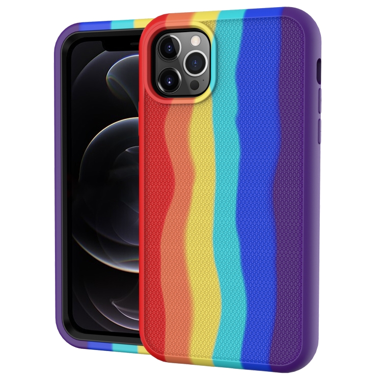 Rainbow Silicone +PC Shockproof Skid-proof Dust-proof Case For iPhone 13 Pro(Rainbow Red)
Rainbow Silicone +PC Shockproof Skid-proof Dust-proof Case For iPhone 13 Pro(Rainbow Red)