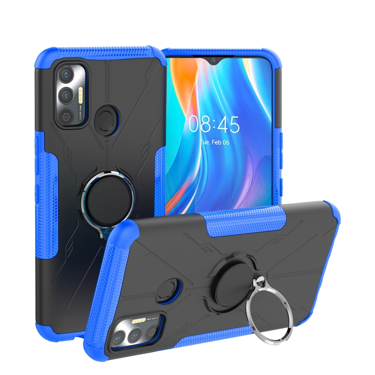 For Tecno Spark 7 Armor Bear Shockproof PC + TPU Protective Case with Ring Holder(Blue)
For Tecno Spark 7 Armor Bear Shockproof PC + TPU Protective Case with Ring Holder(Blue)