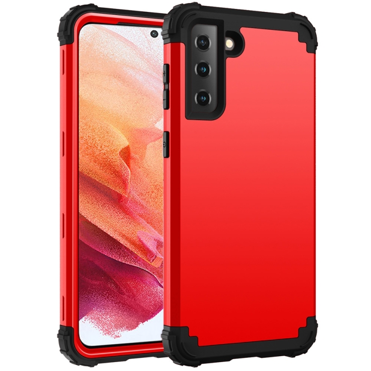 For Samsung Galaxy S21 5G 3 in 1 Shockproof PC + Silicone Protective Case(Red + Black)
For Samsung Galaxy S21 5G 3 in 1 Shockproof PC + Silicone Protective Case(Red + Black)