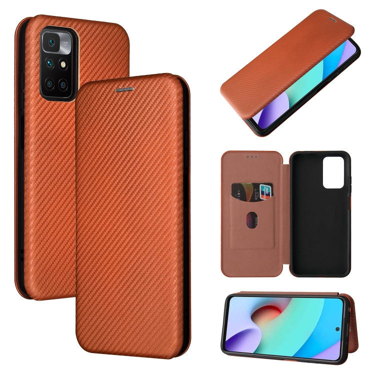 Carbon Fiber Texture Horizontal Flip TPU + PC + PU Leather Case with Card Slot For Xiaomi Redmi 10(Brown)
Carbon Fiber Texture Horizontal Flip TPU + PC + PU Leather Case with Card Slot For Xiaomi Redmi 10(Brown)