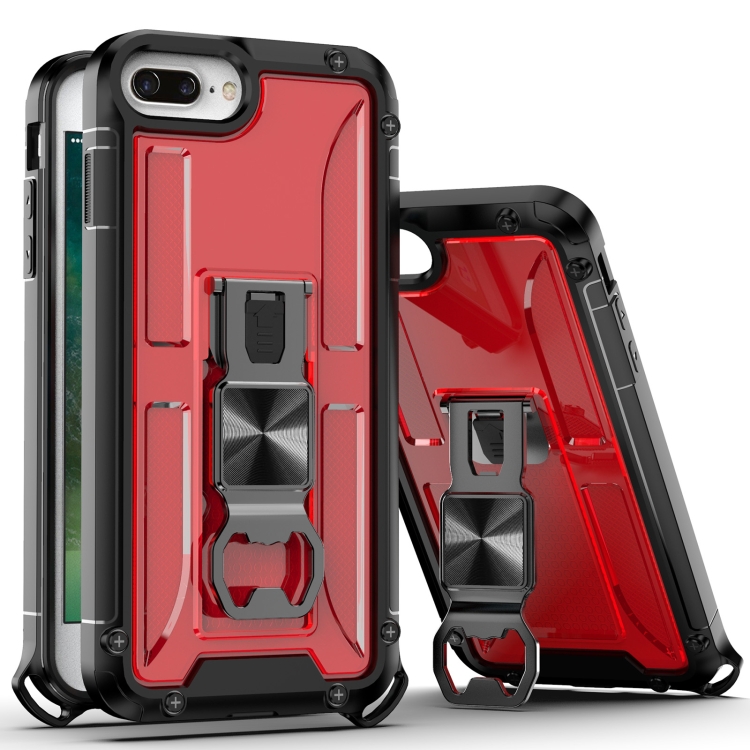 PC + TPU Shockproof Protective Case with Corkscrew Holder For iPhone 8 Plus & 7 Plus(Royal Red)
PC + TPU Shockproof Protective Case with Corkscrew Holder For iPhone 8 Plus & 7 Plus(Royal Red)