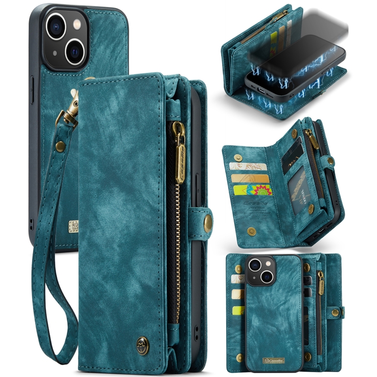 CaseMe-008 Detachable Multifunctional Horizontal Flip Leather Case with Card Slot & Holder & Zipper Wallet & Photo Frame For iPhone 13 mini(Blue)
CaseMe-008 Detachable Multifunctional Horizontal Flip Leather Case with Card Slot & Holder & Zipper Wallet & Photo Frame For iPhone 13 mini(Blue)