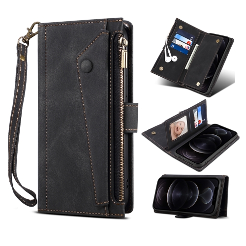 Retro Frosted Horizontal Flip Leather Case with Holder & Card Slot & Wallet & Zipper Pocket & Lanyard For iPhone SE 2022 / SE 2020 & 8 & 7(Black)
Retro Frosted Horizontal Flip Leather Case with Holder & Card Slot & Wallet & Zipper Pocket & Lanyard For iPhone SE 2022 / SE 2020 & 8 & 7(Black)